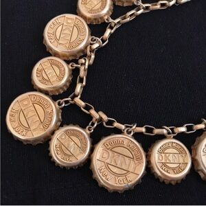 DKNY 80’s bottle cap necklace. Vintage RARE archival piece
